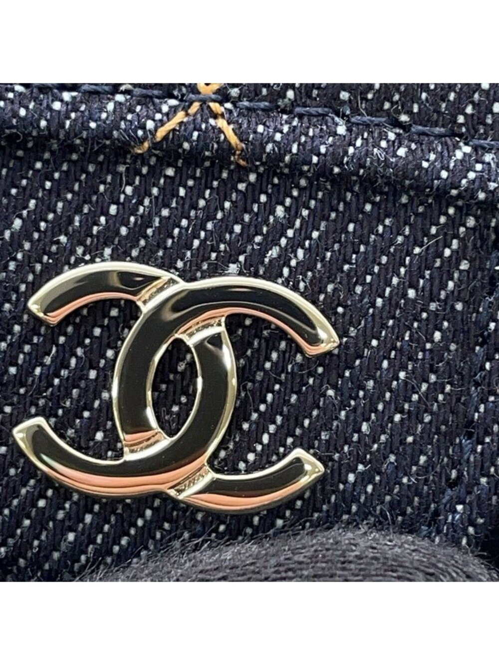 Chanel Card Case Quilted Classic CC Logo Denim Business Holder - Picture 6 of 9